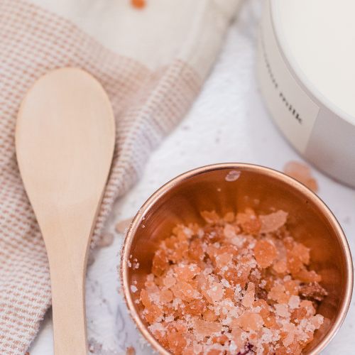 Stock photo of Passion Mango Sugar Scrub with natural exfoliating texture.