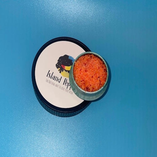 Jar of Peach Lip Scrub for soft, smooth, and hydrated lips